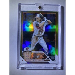 2023 Topps Series 1 - Gunnar Henderson - #206 Gold Foil Parallel ORIOLES RC